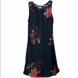 Studio I black flowered dress size 14